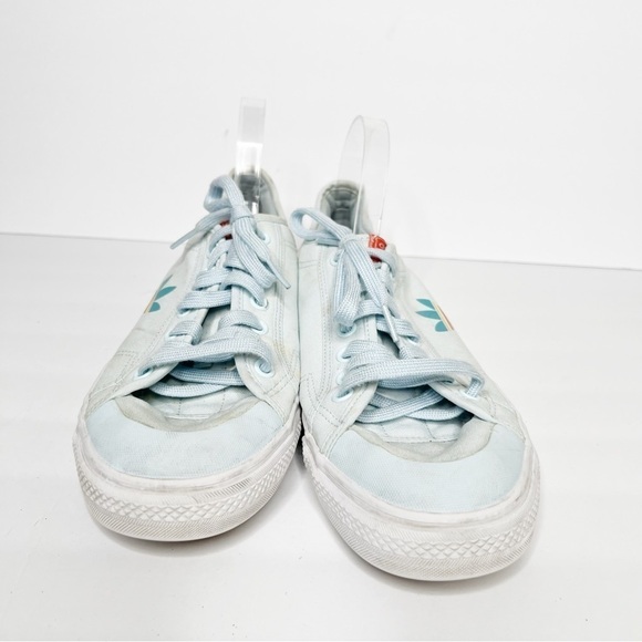 Adidas Nizza Colorful Trefoil Sky Tint Sneakers Size 13 Men’s - Picture 3 of 5